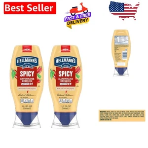 Praktische Squeeze Flasche Spicy Mayo mit Präzisionsspitze - 11,5 oz 2er Pack - Bild 1 von 14