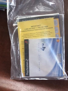 Playstation 2 PS2 - Slim 75001 Console Instruction Manual, Startup Disc, Inserts - Picture 1 of 2