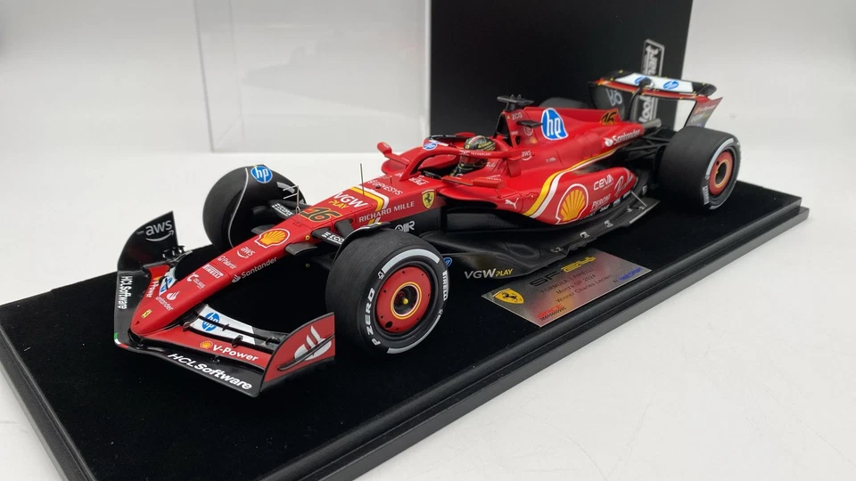  LS18F1065 Looksmart Ferrari SF-24 F1 Leclerc Winner Monza GP 2024 1/18 - Immagine 1 di 4