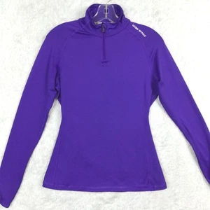 Under Armour Damen 1/4 Zip Sweatshirt Pullover Fitted Coldgear Lila M - Bild 1 von 11
