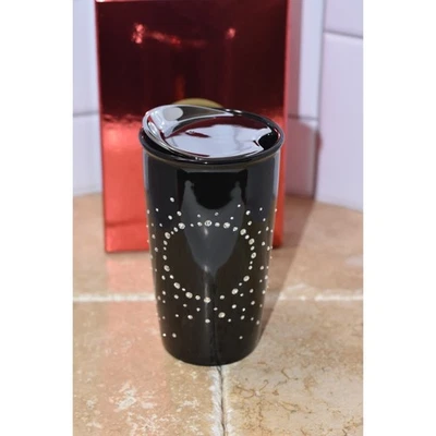Taza Vaso de Viaje Starbucks Swarovski Cristal Negro Edición Limitada 2015 ¡¡NUEVA!!! Foto 1 de 4