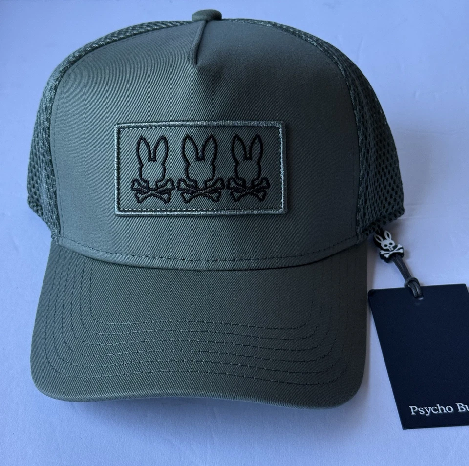 Psycho Bunny Men's Stone Beige Tacoma Trucker Cap - Image 1 of 1