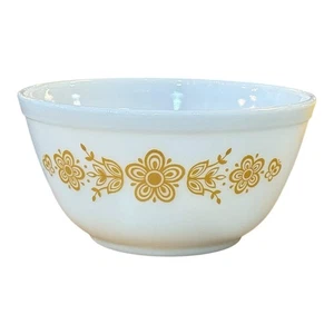 Cuenco mezclador vintage Pyrex Butterfly Gold anidación #402 1 1/2 qt - Imagen 1 de 3