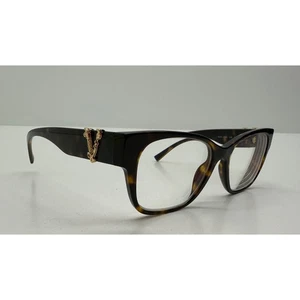 VERSACE Dark Havana Square Frame 52mm Women Eyeglasses VE 3283 108 Pre-Owned #06 - Picture 1 of 9