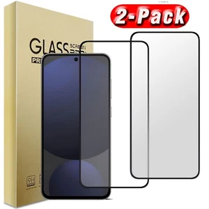 For Samsung Galaxy S24 FE 5G Clear Full Coverage Tempered Glass Screen Protector - Picture 1 of 13