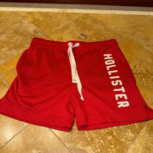 Pantalones Cortos de Gimnasio Hollister By Abercrombie Para Hombre Rojo M Nuevos con Etiquetas Antes $55 - Imagen 1 de 19