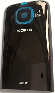 Nokia Vila 311 Original Tapa de bateria Marrón Oscuro Cubierta Batería Mercancía - Imagen 1 de 1