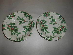 4 Royal Stafford Christmas Holly & Berries Cereal Bowls England - Picture 1 of 3