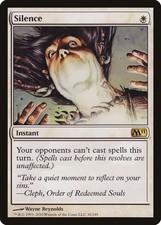 Silence Magic 2011 / M11 PLD White Rare MAGIC THE GATHERING MTG CARD ABUGames