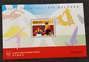 Macau Summer Olympic Games Atlanta 1996 Swimming Football Boxing Sport (ms) MNH - Picture 1 of 5
