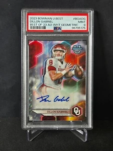 Dillon Gabriel 2023 Bowman Best Autograph White Geometric /5 Oregon Ducks PSA 9 - Picture 1 of 4