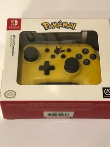 Nintendo Switch Controller Pokemon Pikachu Silhouette POWER A  - Yellow Wire - Picture 1 of 5