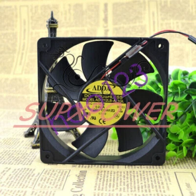 1PCS New ADDA AD1212LB-A71GL DC 12V 0.24A 2Pin 120x120x25mm Case Cooling Fan - Image 1 of 4