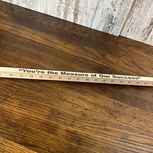 Vintage Square Cube Yard Stick Advertising "You're the Measure of Our Success" - Picture 1 of 5
