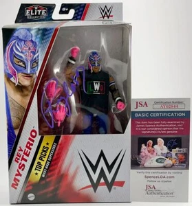 Rey Mysterio Signed WWE Mattel Elite Top Picks Figure C Autograph JSA COA - Picture 1 of 6