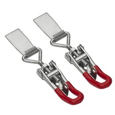 2x Edelstahl Spannverschluss M Haken Hebelverschluss Kistenverschluss VERSCHLUSS