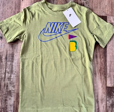 NWT Nike Boys YXL Light Green/Blue/Yellow/Red LOGO Shirt XL - Image 1 of 2
