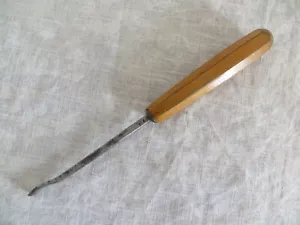 Vintage Hugo Paffenhoff Back Bent Carving Gouge - Sweep 36, 7 mm Wide - Picture 1 of 10
