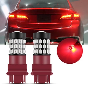 Strobe Flash LED Light 3157 Red 2x Brake Stop Tail Replacement Upgrade Stock - Picture 1 of 6