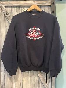 Vintage Cal Poly Pomona M Blue Long Sleeve Pullover Crewneck Made In USA - Picture 1 of 4