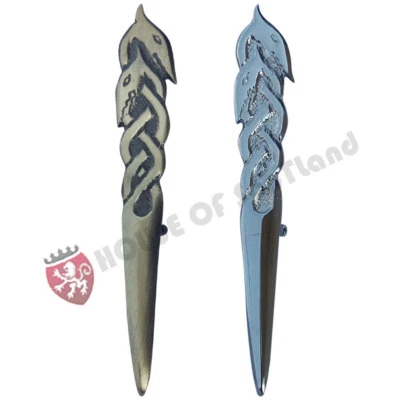 HOUSE OF SCOTLAND HS Scottish Kilt Pin Serpent Various Finish 4" Celtic Kilts Pins & Brooches
