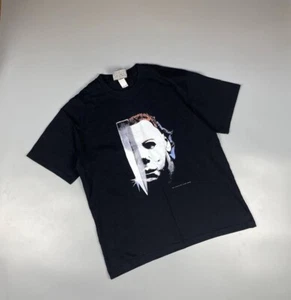 Vintage Halloween Michael Myers Slasher Promo Shirt Horror Movie Tee Men 5XL - Picture 1 of 12
