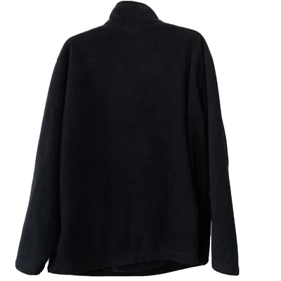 Chaqueta polar talla grande St John's Bay para hombre 1/4 cremallera azul marino con bolsillos Cabincore Z1 Foto 1 de 4