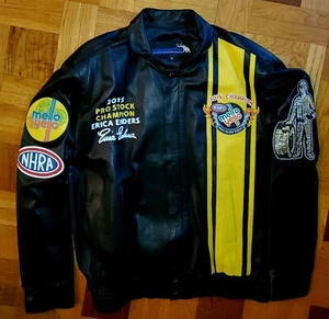 JEFF HAMILTON / MAMMOTH NHRA PRO STOCK ITALIAN LAMBSKIN JACKET LIMITED EDITION - Picture 1 of 6