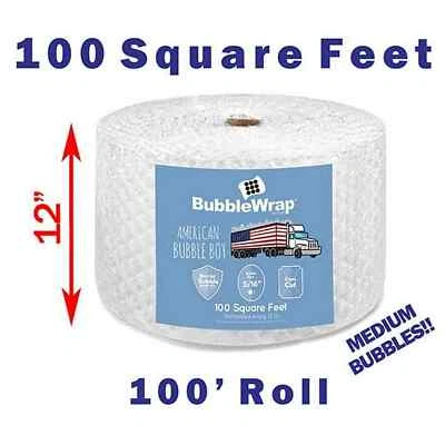 Official Sealed Air Bubble Wrap - American Bubble Boy 100' Medium 5/16" - Image 1 of 4