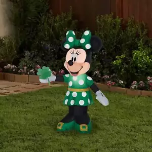 Inflable de primavera de 3,5' soplado por aire Día de San Patricio Minnie Disney - Imagen 1 de 1