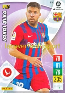 063 JORDI ALBA # FC BARCELONA PANINI LIGA SANTANDER 2021 2022 ADRENALYN - Picture 1 of 1
