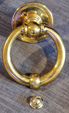 Large Solid Brass 16 cm Ring Door Knocker - Heavy 2.2 kg - never put on a door!