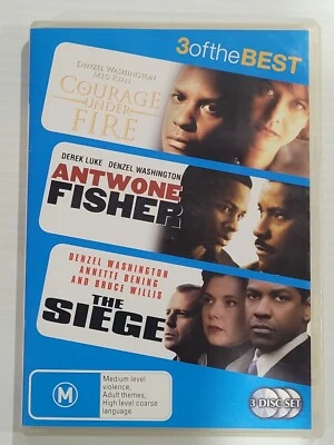Denzel Washington Courage Under Fire - Antwone Fisher - The Siege - Region 4 DVD - image 1 of 4