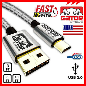 Micro USB Cable Fast Charger 2.0 Sync Data for Samsung Android HTC LG Motorola