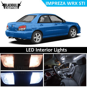 White LED Interior + Reverse Light Package Kit 2000-2007 Subaru Impreza WRX STI 