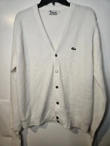 LACOSTE IZOD Vintage 1960s Cardigan Tyler The Creator Golf Le Fleur Style Large - Picture 1 of 6