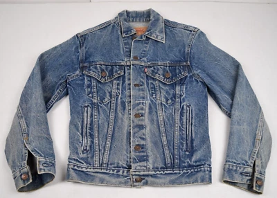 Vintage Levi's Type III Trucker Jacket Size 36R Blue Made USA c.1987 - Image 1 of 4