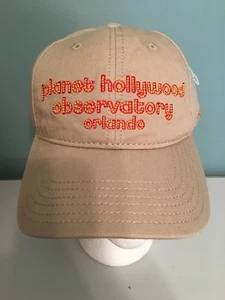 Planet Hollywood Observatory Orlando Sewn Beige Adjuatable Hat - Picture 1 of 5