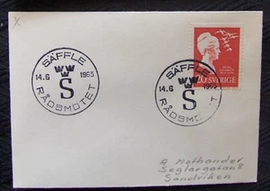 SWEDEN. FDC COUNCIL MEETING 1963 small size. - Picture 1 of 1
