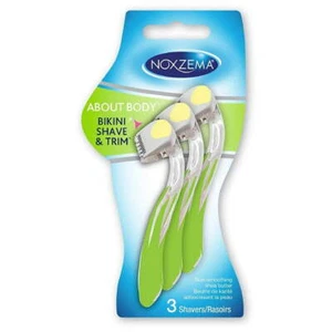 Noxzema Bikini Shave & Trim Razors - 3 Razors Per Pack NEW - Picture 1 of 1