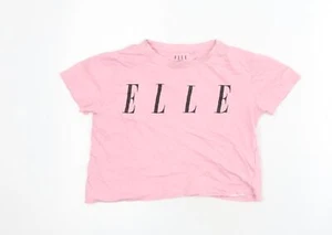 ELLE Girls Pink Graphic T-Shirt, 10-11 Years, 100% Cotton - Picture 1 of 12