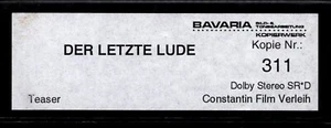 Kino # 35mm # Trailer # Der letzte Lude # Flat # Trailer # 2003 - Bild 1 von 5