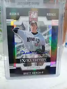 2009 Donruss Elite Rookie Autographs 568/699 Brett Branch #112 Cleveland Indians - Picture 1 of 2