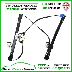 NEW VW CADDY VAN MK2 9K DRIVERS FRONT RIGHT MANUAL WINDOW REGULATOR 1995-2004 - Picture 1 of 5
