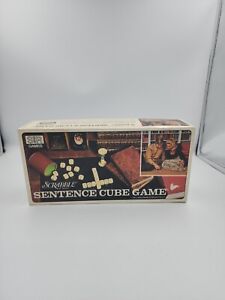 Scrabble Sentence Cube Game Word Cubes 1971 Made In U.S.A. New York Vintage