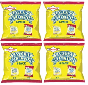 Smiths Savoury Selection Snacks Scampi Fries, Bacon Fries, 24 Bags Pub Bar - Picture 1 of 2