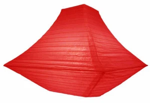 14" Red Pagoda Paper Lantern - Picture 1 of 2