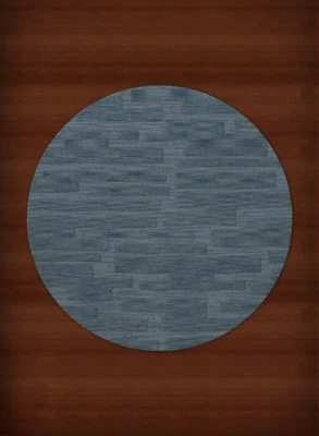 Blue Transitional Hand Hooked Squares Rectangles Boxes Area Rug Patchwork DV6 - Image 1 of 2