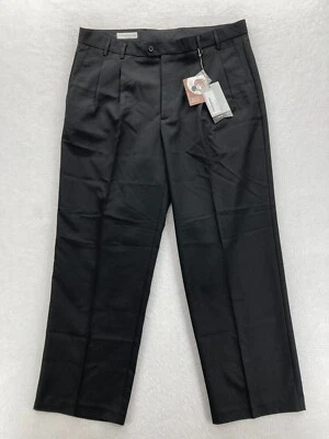 Pantalones de vestir Cutter & Buck CB DryTec Luxe para hombre 38x30 negros 100 % poliéster nuevos con etiquetas Foto 1 de 4