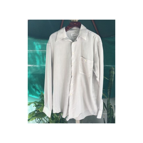SAINT LAURENT (YSL) Camicia anteriore Yves Saint Laurent manica lunga con bottoni taglia L